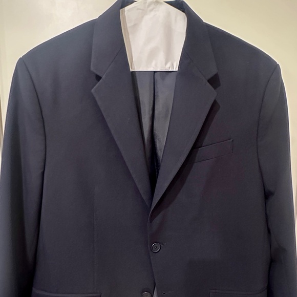 ZARA Navy Blue Slim Fit Blazer & Trouser Suit Set – Men’s EU 50 / US 40 - Picture 7 of 12